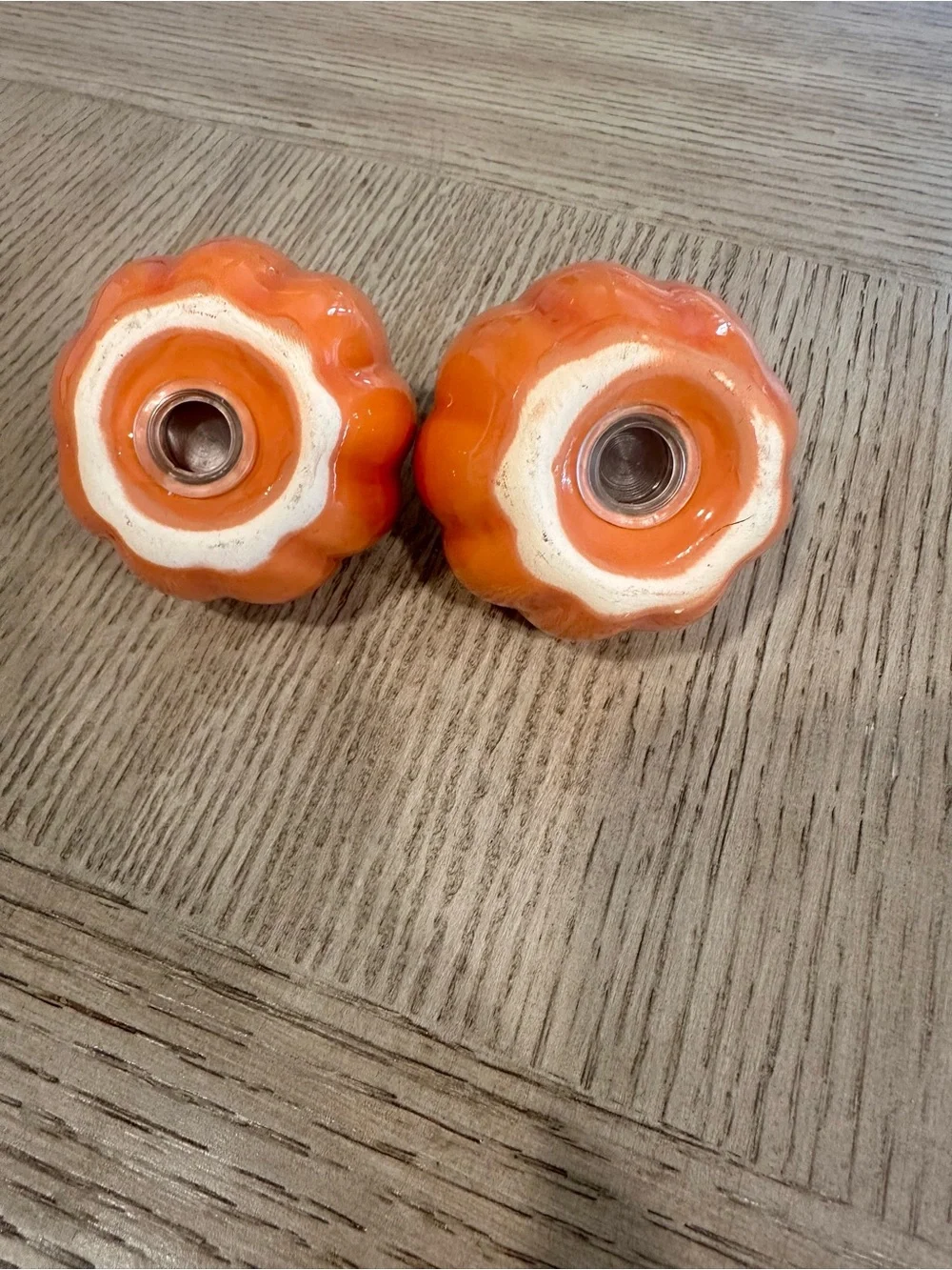 Ceramic Pumpkin Salt and Pepper Shaker Set - Orange